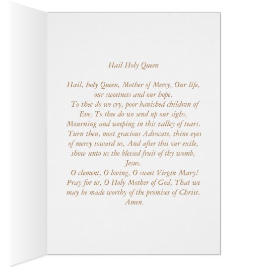 Hail Holy Queen (Inside (Right))