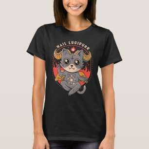 Hail Lucipurr - Cute Baphomet Cat Demon Kitten T-Shirt