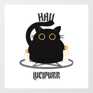 Hail Lucipurr Floor Decals
