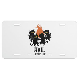 Hail Lucipurr License Plate