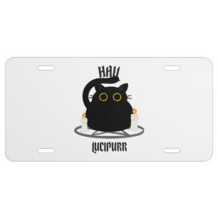 Hail Lucipurr License Plate