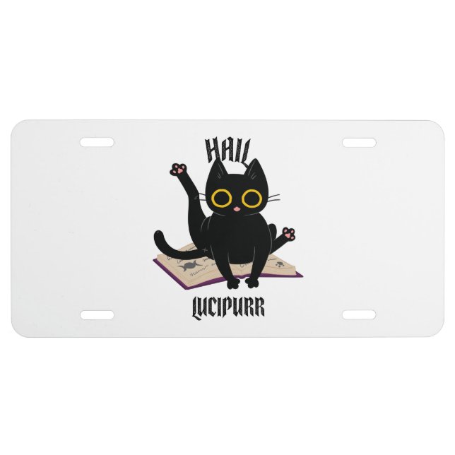 Hail Lucipurr License Plate (Front)