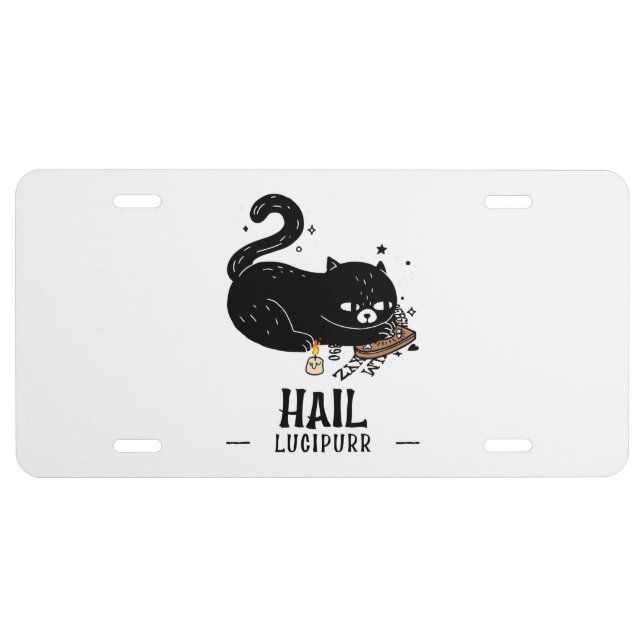 Hail Lucipurr License Plate (Front)