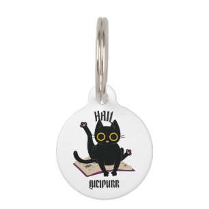 Hail Lucipurr Pet ID Tag