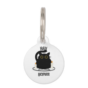 Hail Lucipurr Pet ID Tag