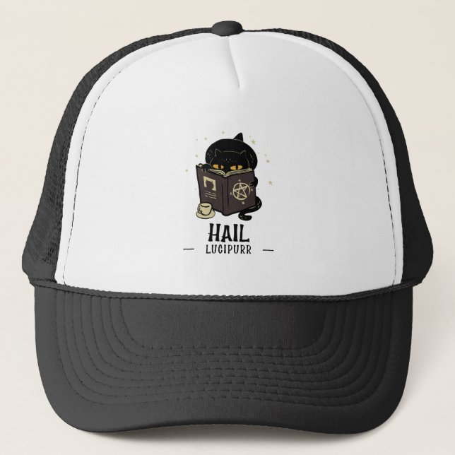 Hail Lucipurr Trucker Hat (Front)