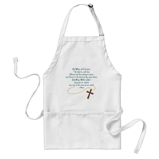 Hail Mary Adult Apron (Front)