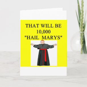 hail mary catholi onfession joke card