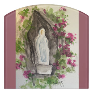 Hail Mary Door Sign