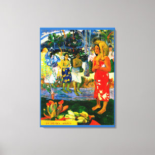 Hail Mary (Ia Orana Maria) (1891) by Paul Gauguin Canvas Print