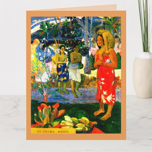 Hail Mary (Ia Orana Maria) (1891) by Paul Gauguin  Card (Front)