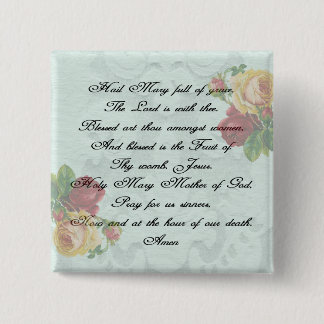 Hail Mary Prayer Button