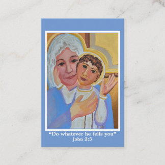 Hail Mary prayer card