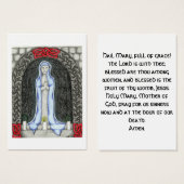 Hail Mary prayer cards (Front & Back)