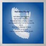 Hail Mary Prayer Poster