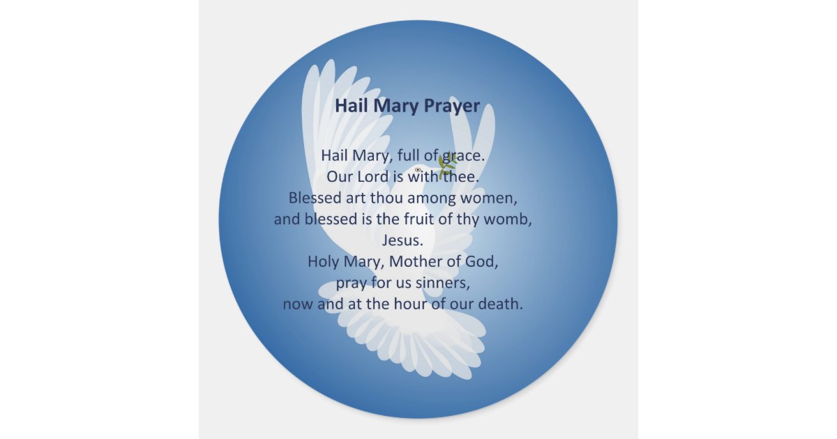 Hail Mary Prayer Stickers