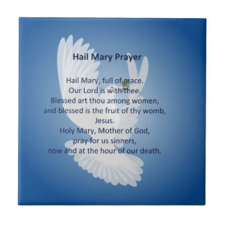 Hail Mary Prayer Tile