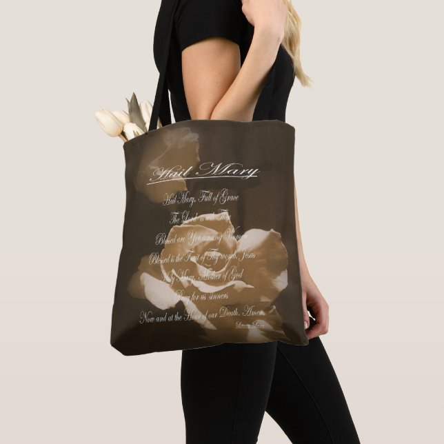 Hail Mary Prayer  Tote Bag (Close Up)