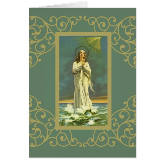 Hail Mary Star of the Sea Ave Maris Rosary (Front)