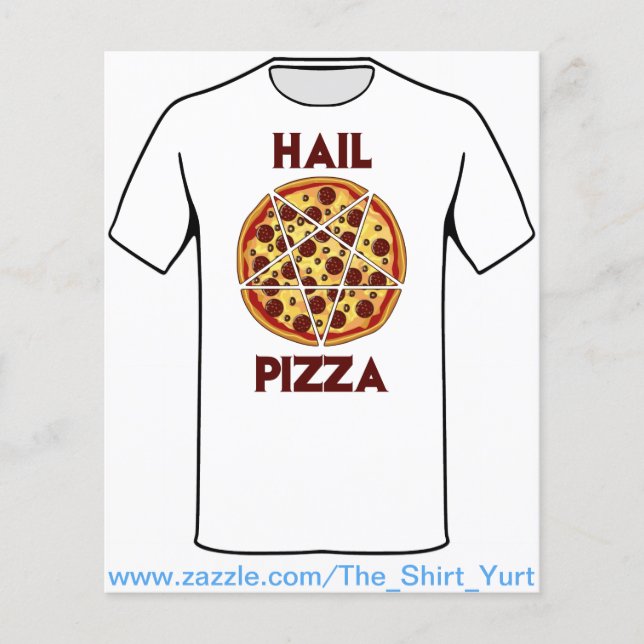 Hail Pizza Flyer (Front)