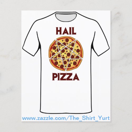 Hail Pizza Flyer