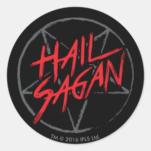 Hail Sagan Classic Round Sticker