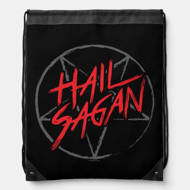 Hail Sagan Drawstring Bag (Front)