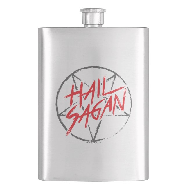Hail Sagan Hip Flask (Front)