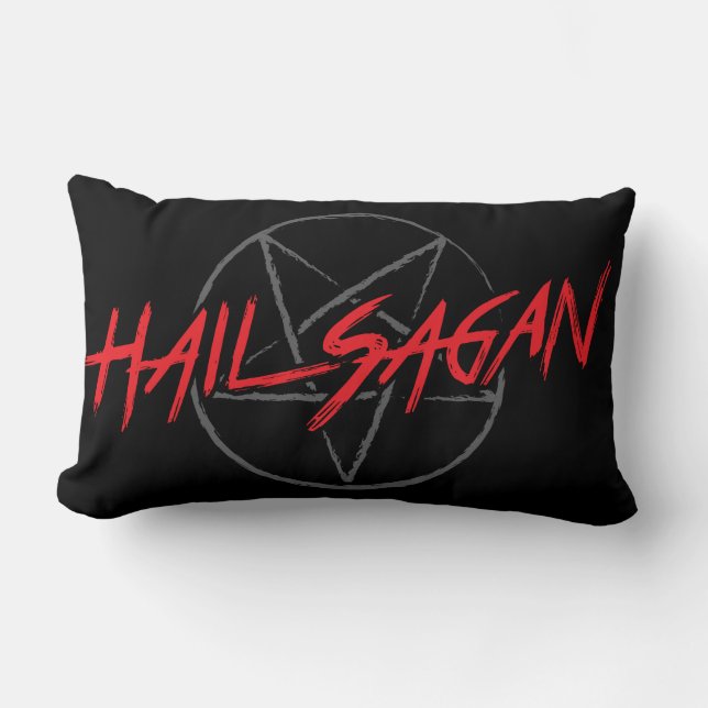 Hail Sagan Lumbar Pillow (Front)