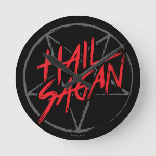Hail Sagan Round Clock
