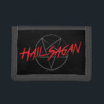Hail Sagan Trifold Wallet<br><div class="desc">All hail astronomer god Carl Sagan! Known for saying "If you want to make an apple pie from scratch, you must first create the universe"….genious!</div>