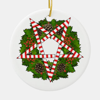 Hail Santa Ceramic Ornament