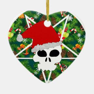 hail santa ceramic ornament