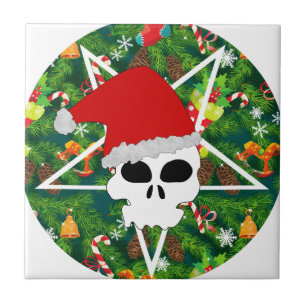 hail santa ceramic tile