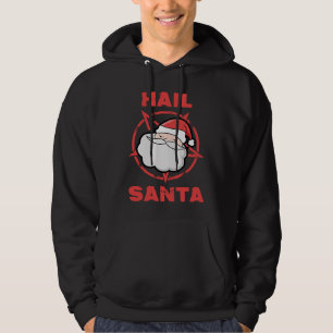 Hail Santa Forget Satan Pentagram Santa Christmas Hoodie