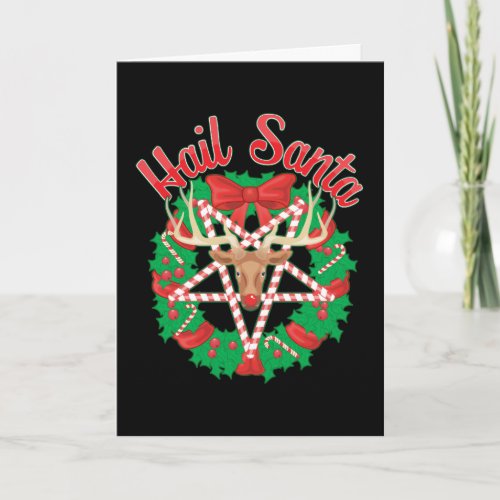 Hail Santa Holiday Card