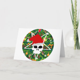 hail santa holiday card