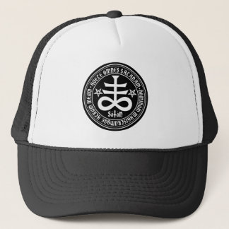 Hail Satan - 666 Cross Cap - Antichrist Truckercap