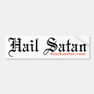 Hail Satan Bumpersticker Bumper Sticker