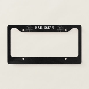 Hail Satan License Plate Frame