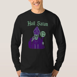 Hail Satan Satanic Vintage Horror Church Devil Men T-Shirt