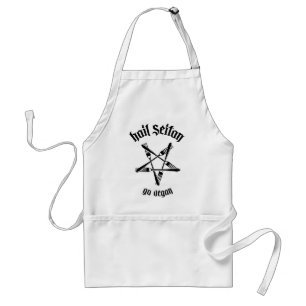 Hail Seitan 1.1 (black) Adult Apron