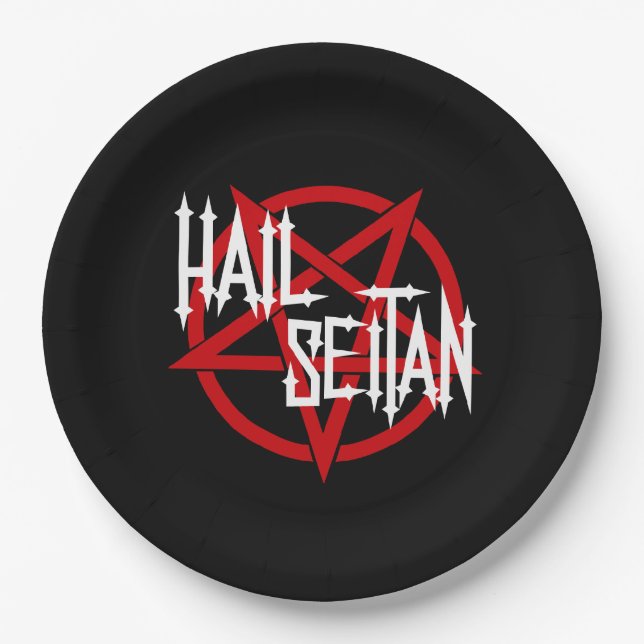Hail Seitan Paper Plates (Front)