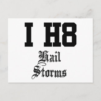 hail storms postcard