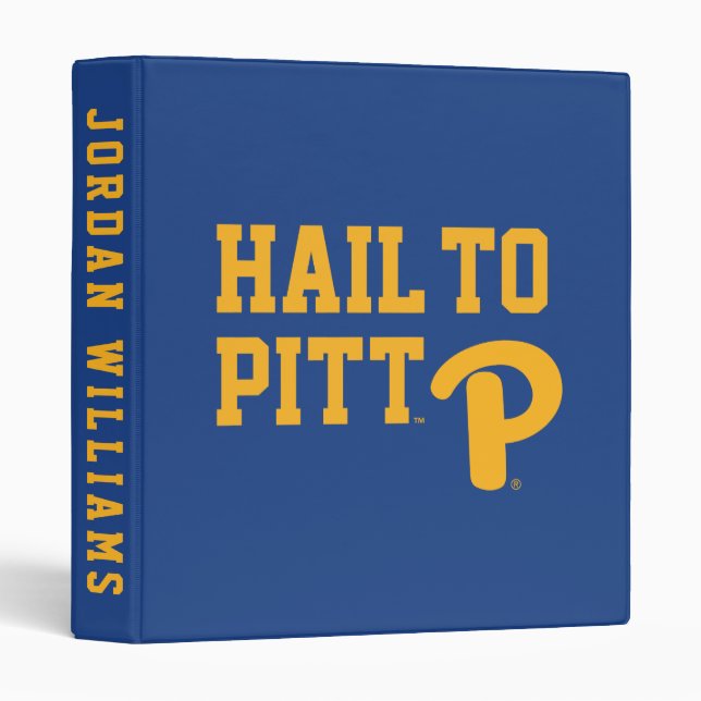 Hail to Pitt 3 Ring Binder (Front/Spine)
