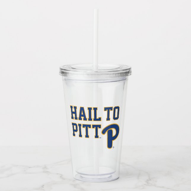 Hail to Pitt Acrylic Tumbler (Front)