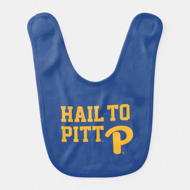 Hail to Pitt Baby Bib (Front)