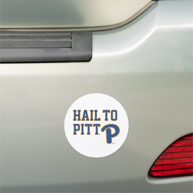 Hail to Pitt Car Magnet (In Situ)