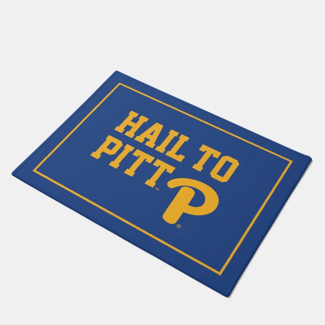 Hail to Pitt Doormat (Angled)