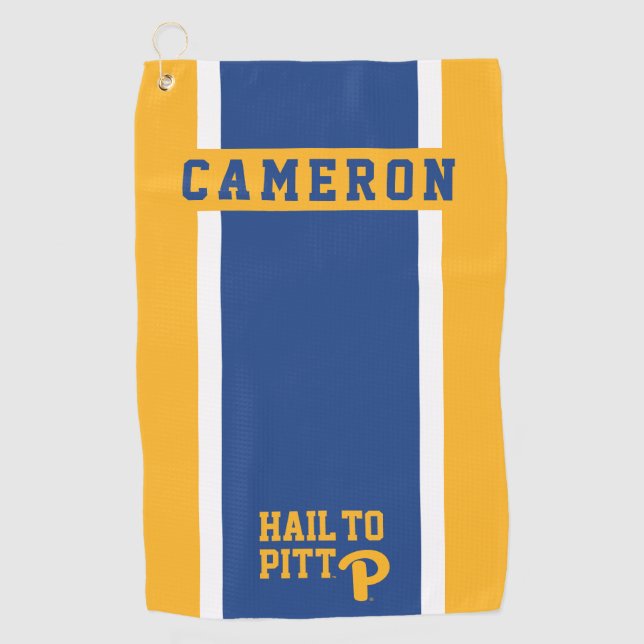 Hail to Pitt Golf Towel (Front)